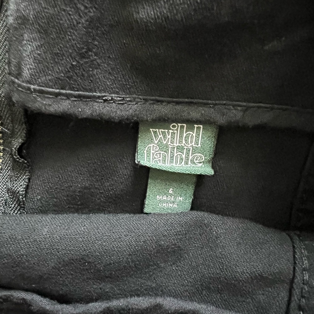 Wild Fable Black Denim Skirt size 6 - Picture 2 of 2